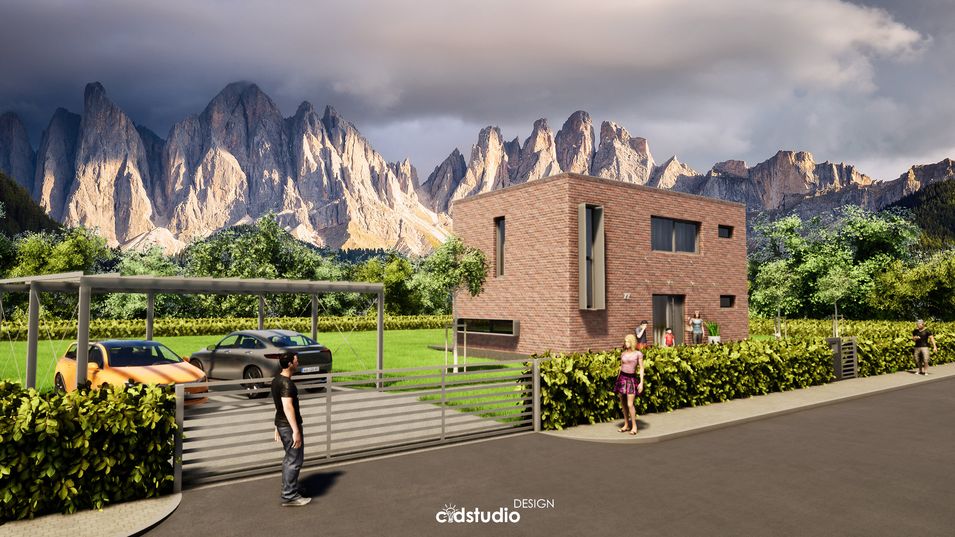 Prešov, Slovensko, projekt, rodinný dom, 3D vizualizácia, vizualizácia, pohľad, pôdorys, základy, strecha,