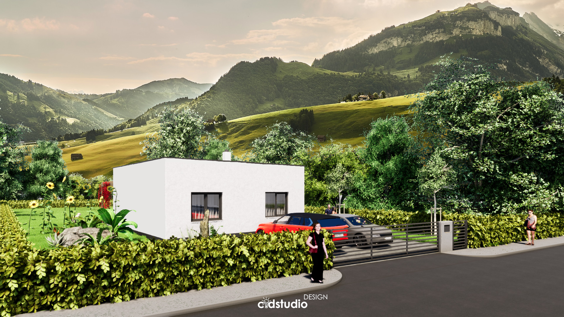 Prešov, Slovensko, projekt, rodinný dom, 3D vizualizácia, vizualizácia, pohľad, pôdorys, základy, strecha,