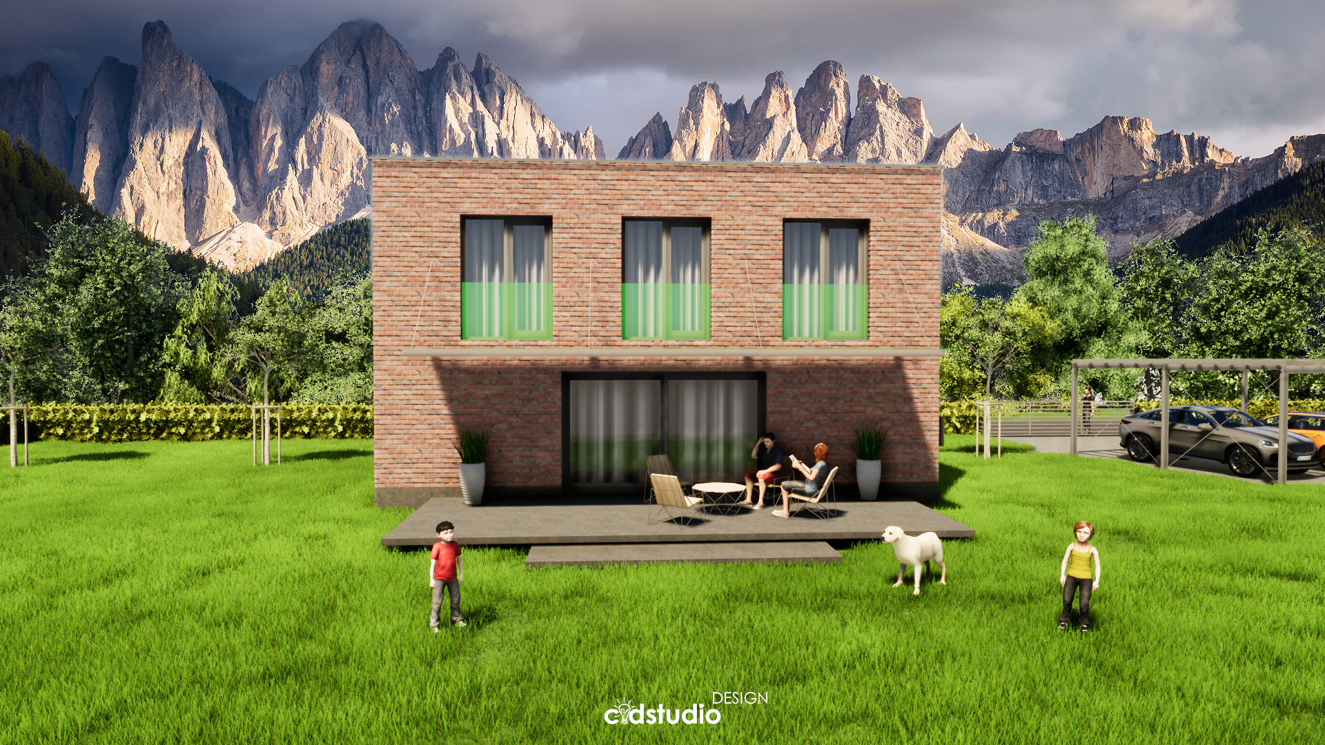 Prešov, Slovensko, projekt, rodinný dom, 3D vizualizácia, vizualizácia, pohľad, pôdorys, základy, strecha,
