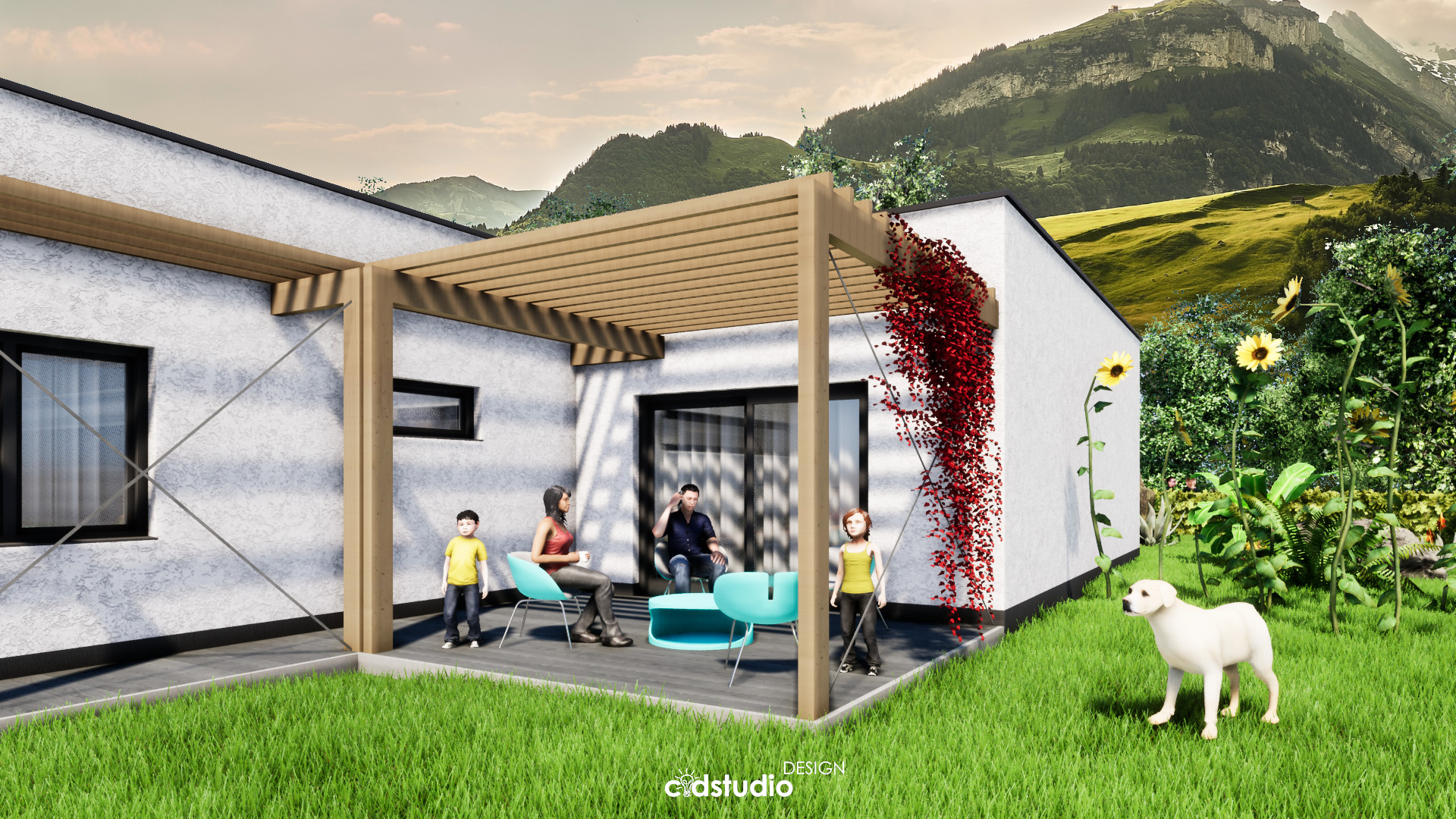 Prešov, Slovensko, projekt, rodinný dom, 3D vizualizácia, vizualizácia, pohľad, pôdorys, základy, strecha,